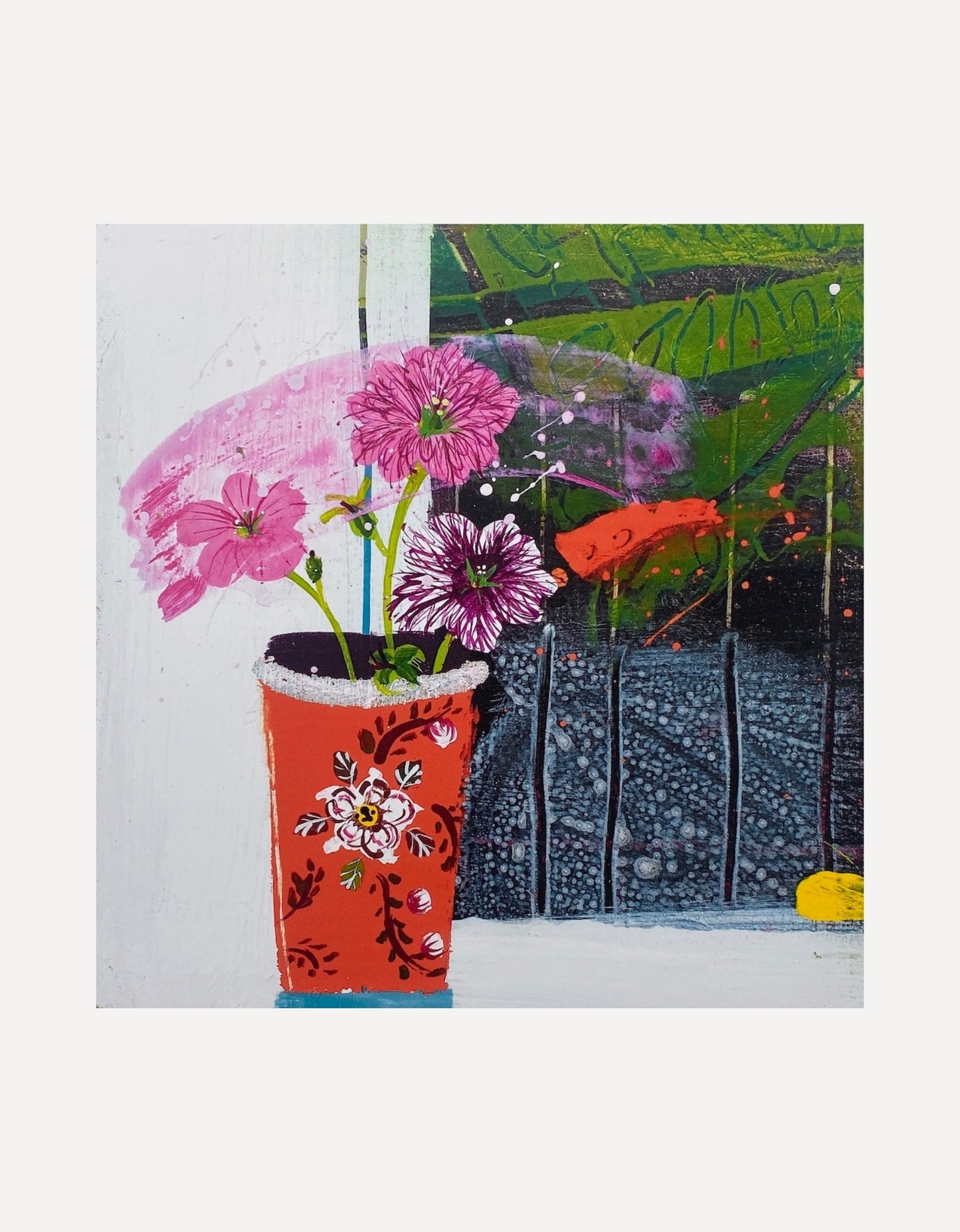 Windowsill Geraniums - Emma Dunbar - Beside The Wave