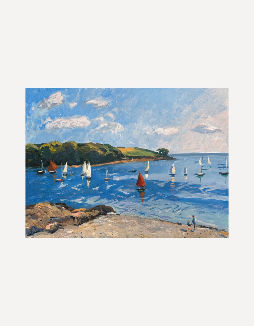 Sails In The Harbour, St Mawes