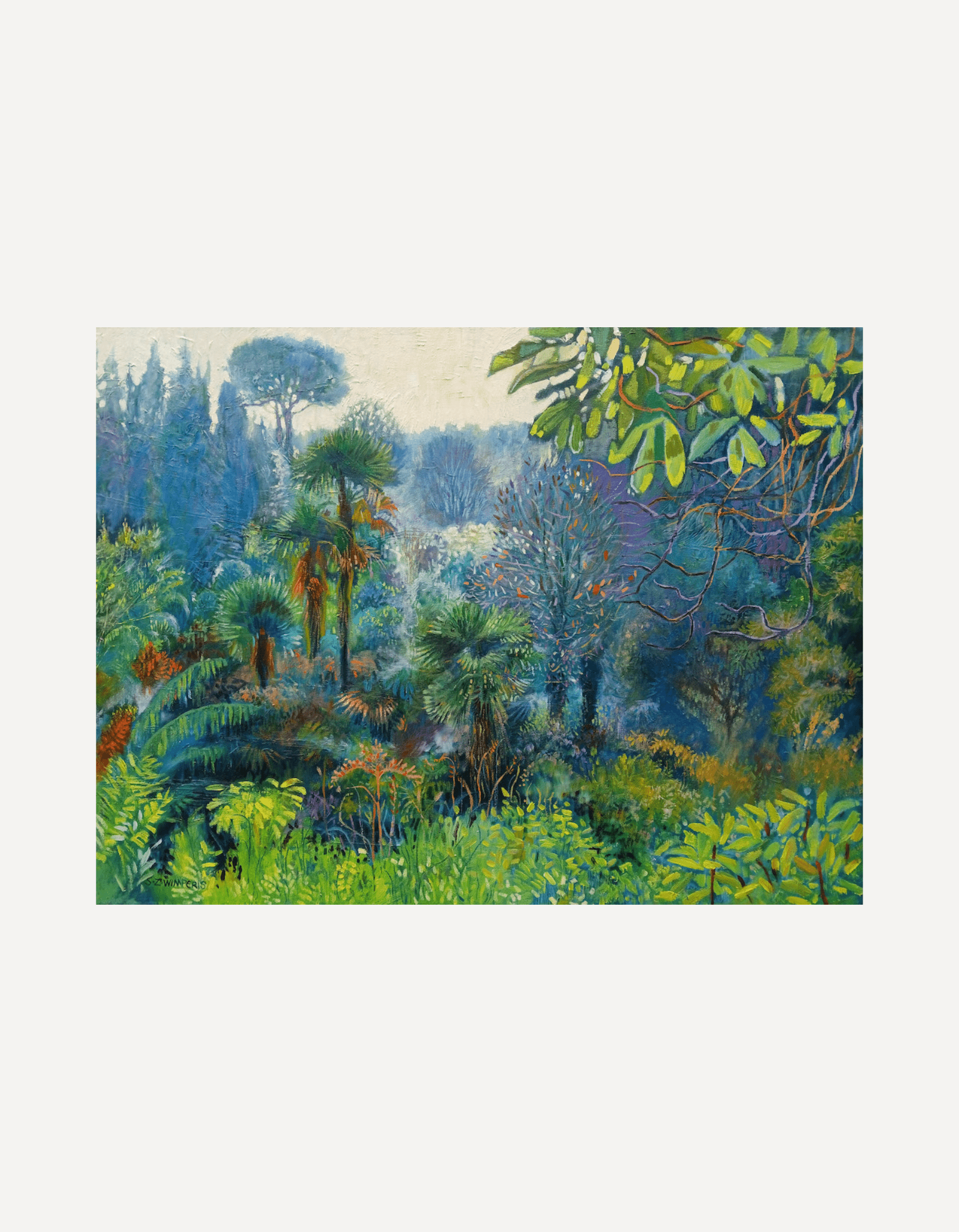 A Cornish Garden, Trebah - Sarah Wimperis - Beside The Wave