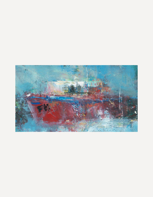A Little Oil Study of a Fishing Boat - Amanda Hoskin - Beside The Wave