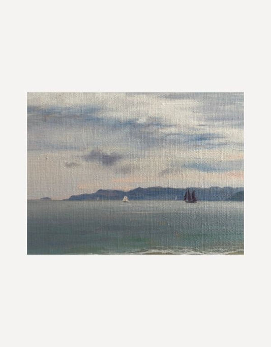 A Serene Autumnal View of the Bay - Oliver Makeham - Beside The Wave