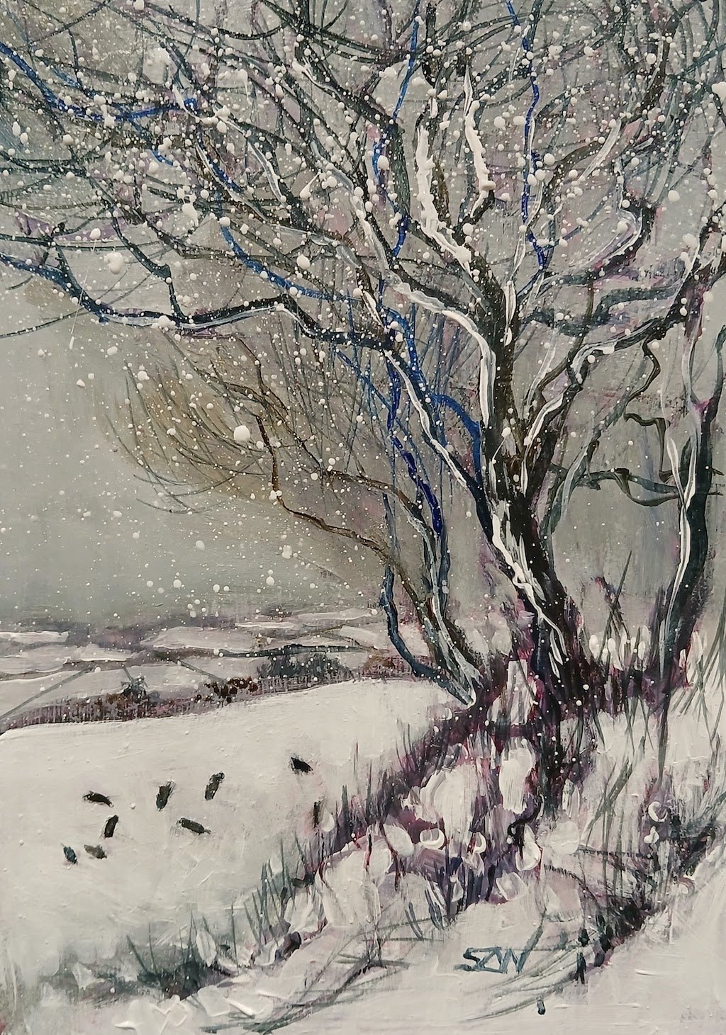 A Winters Evening - Sarah Wimperis - Beside The Wave