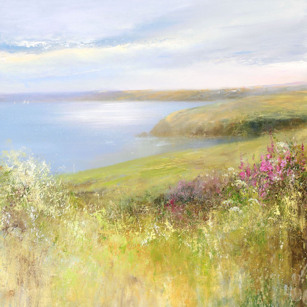 Across the Fields to St Mawes - Amanda Hoskin - Beside The Wave