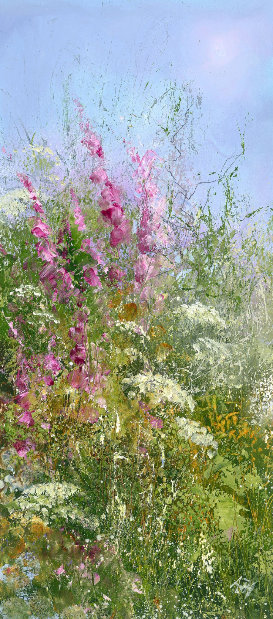 Foxgloves and Cow Parsley