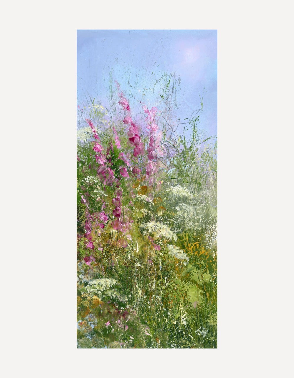 Foxgloves and Cow Parsley