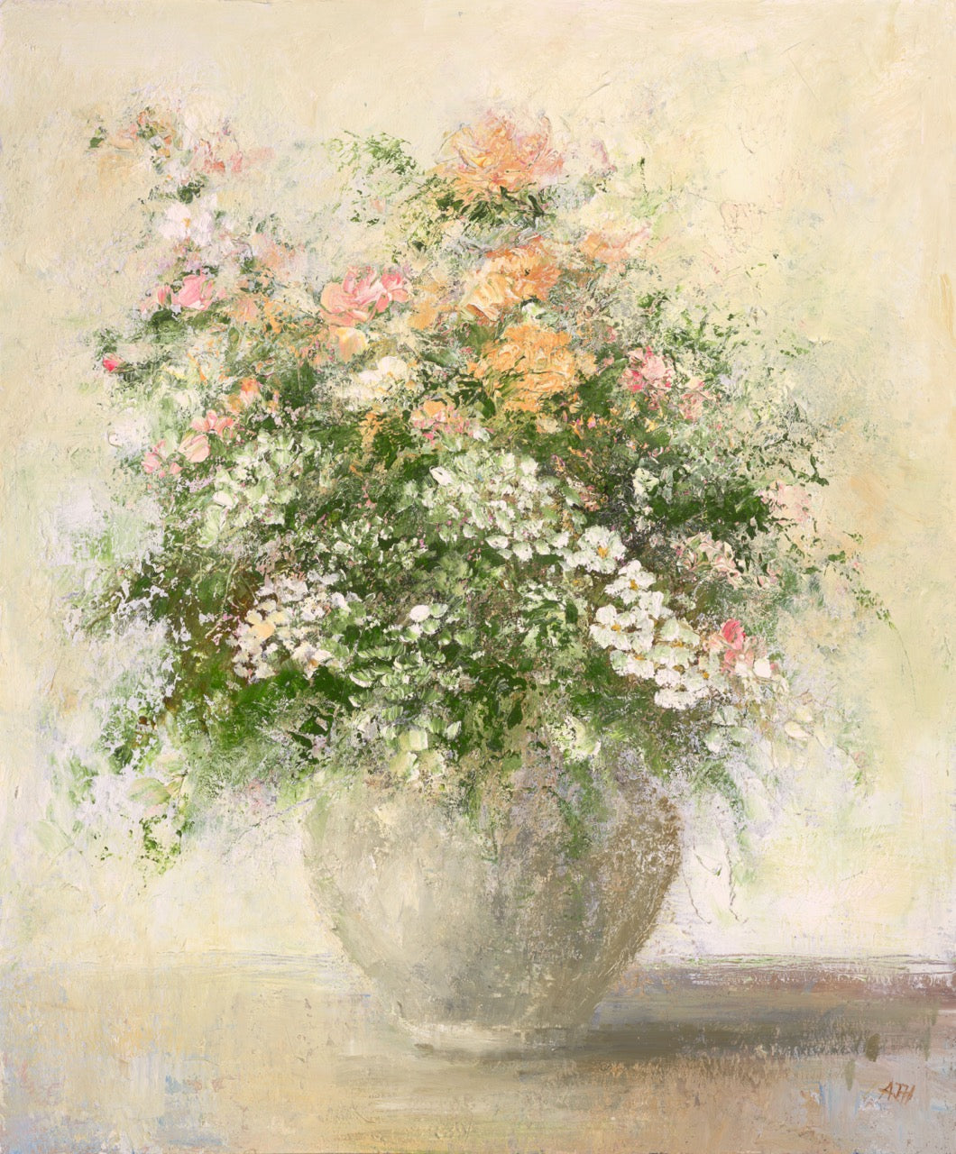 Vintage Pot and Flowers