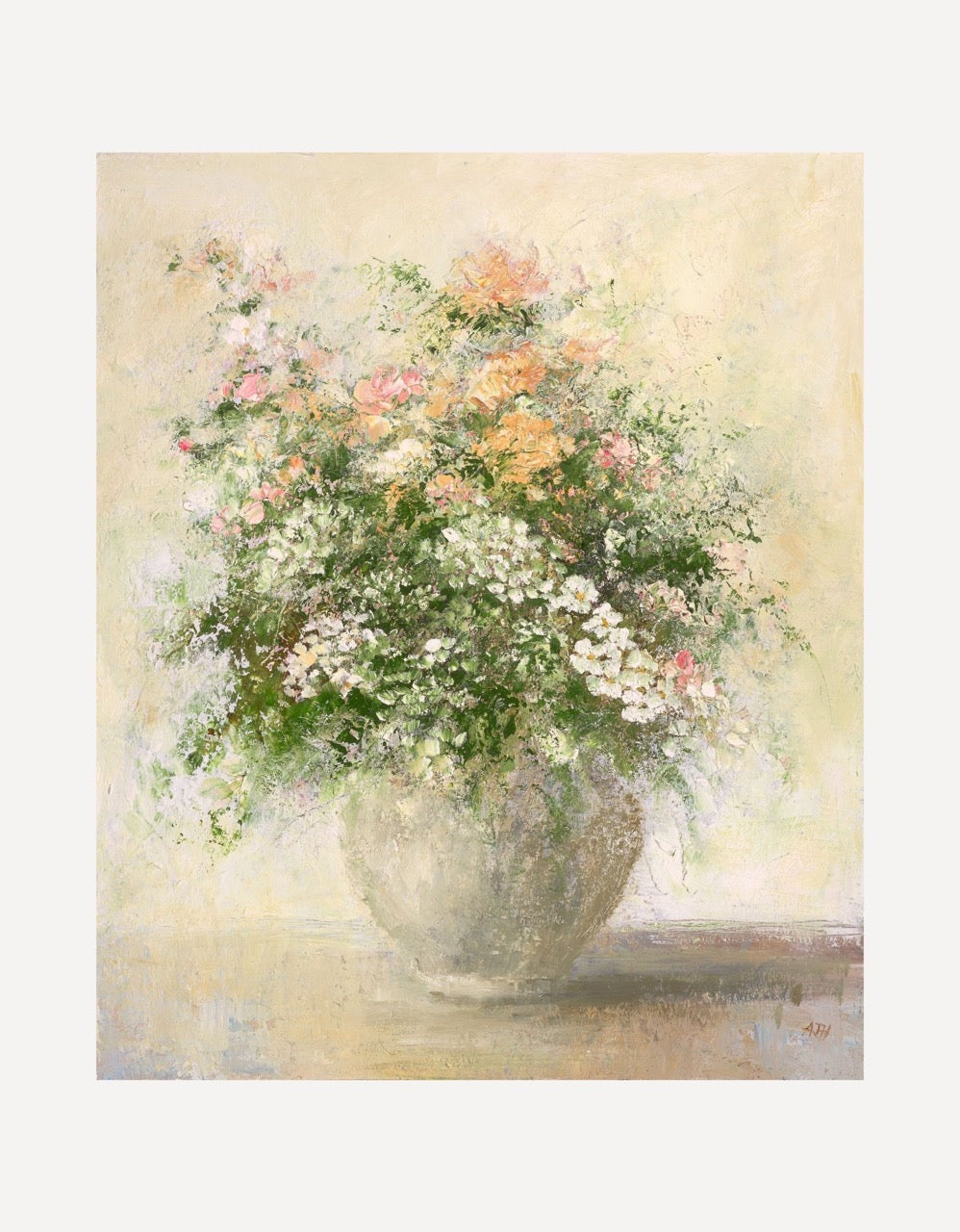 Vintage Pot and Flowers