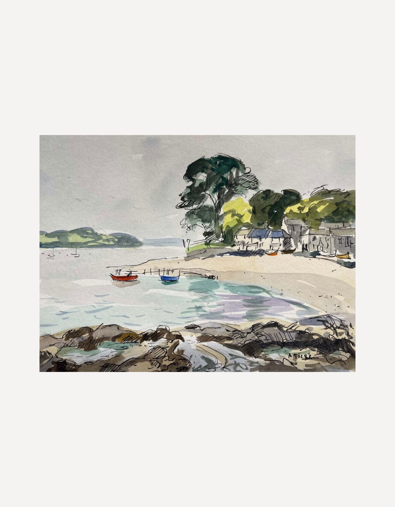 Calm day at Helford Passage-Andrew Tozer-Beside The Wave