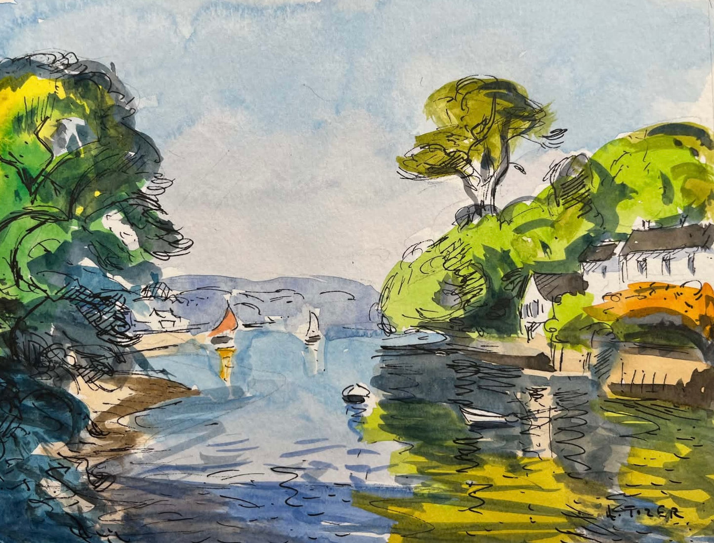 Glorious Sunshine at Helford Village