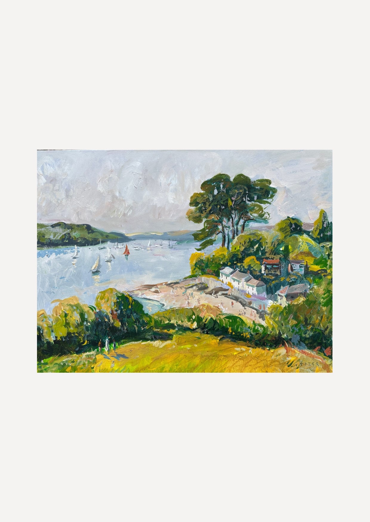 Pearly Sunshine above Helford Passage
