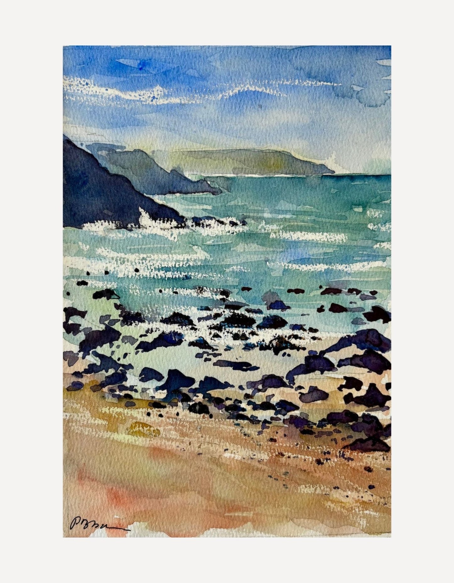 Bassetts Cove Cornwall - Peter Blodau - Beside The Wave