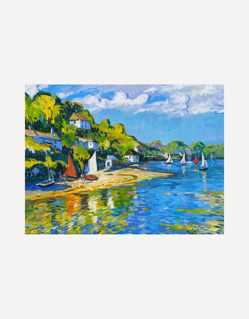 Beautiful Light, Helford Village-Andrew Tozer-Beside The Wave