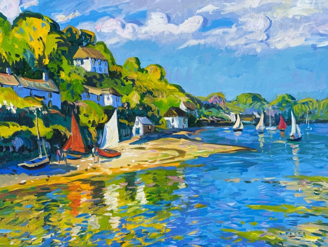 Beautiful Light, Helford Village-Andrew Tozer-Beside The Wave