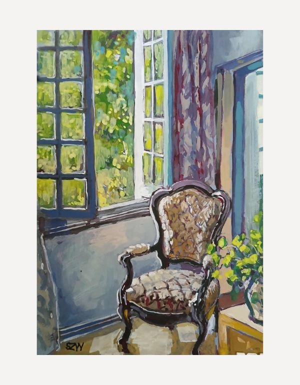 Bedroom Chair - Sarah Wimperis - Beside The Wave