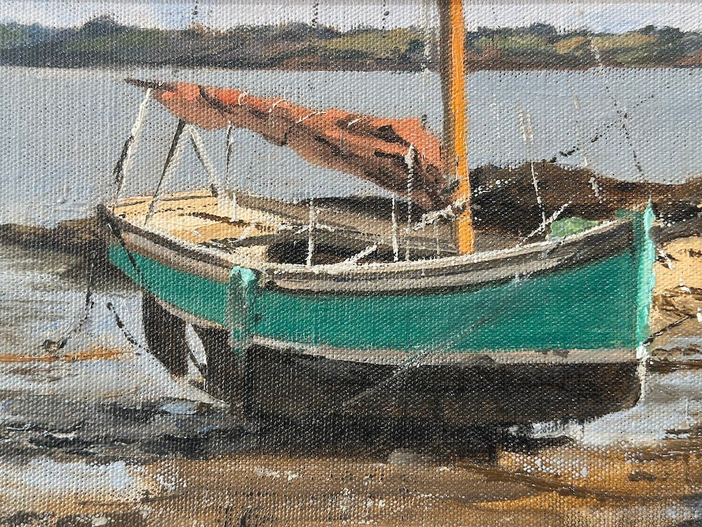 Boat at Low Tide - Oliver Makeham - Beside The Wave
