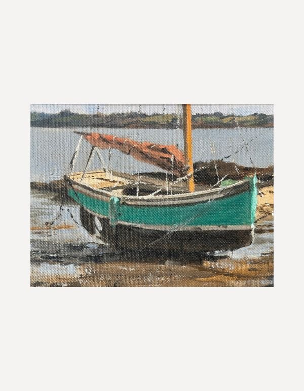 Boat at Low Tide - Oliver Makeham - Beside The Wave