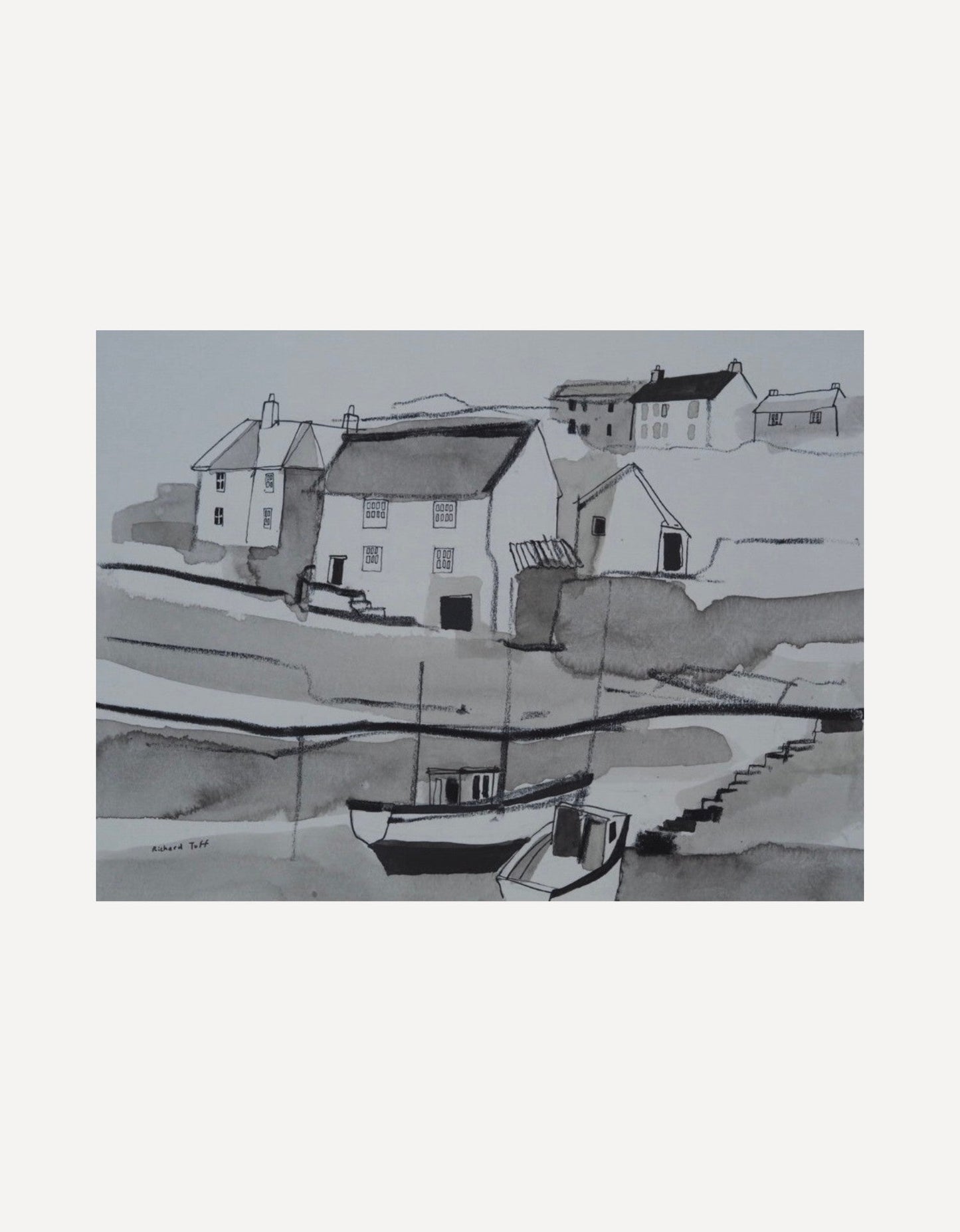 Boats Alongside the Ship Inn-Richard Tuff-Beside The Wave