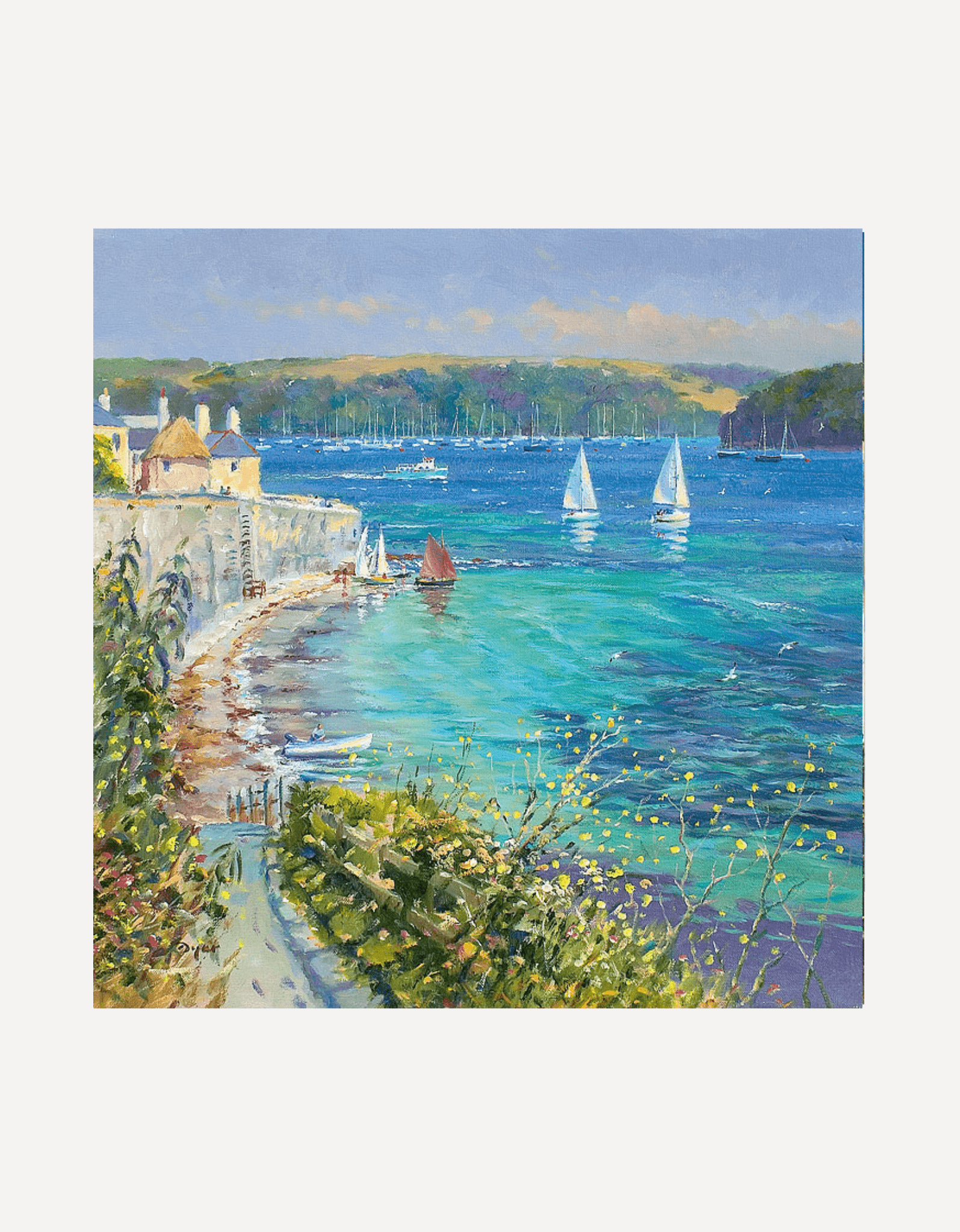 Bright Summer Sailing, St. Mawes - Ted Dyer - Beside The Wave