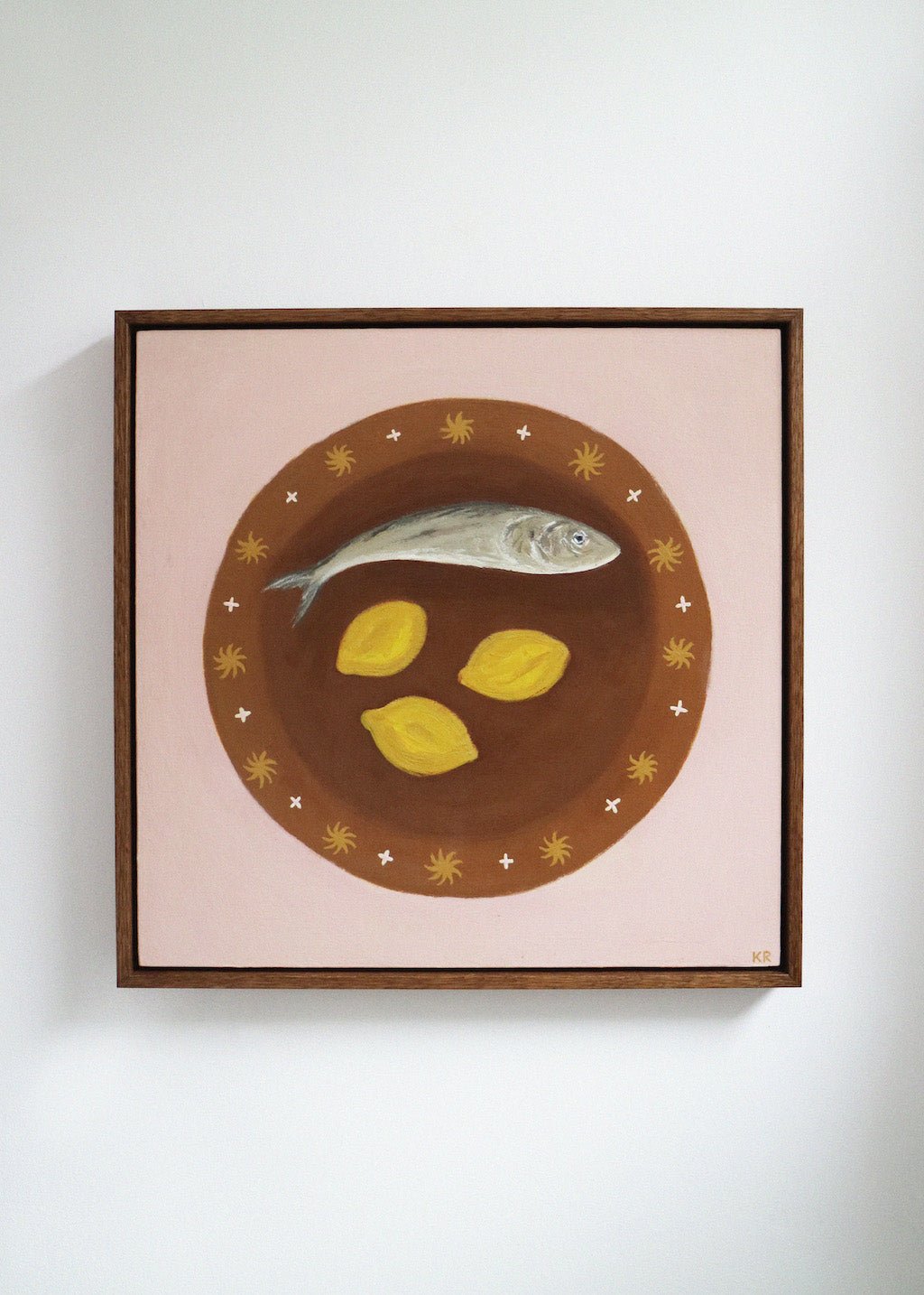 Brown Fish Plate - Katie Roberts - Beside The Wave