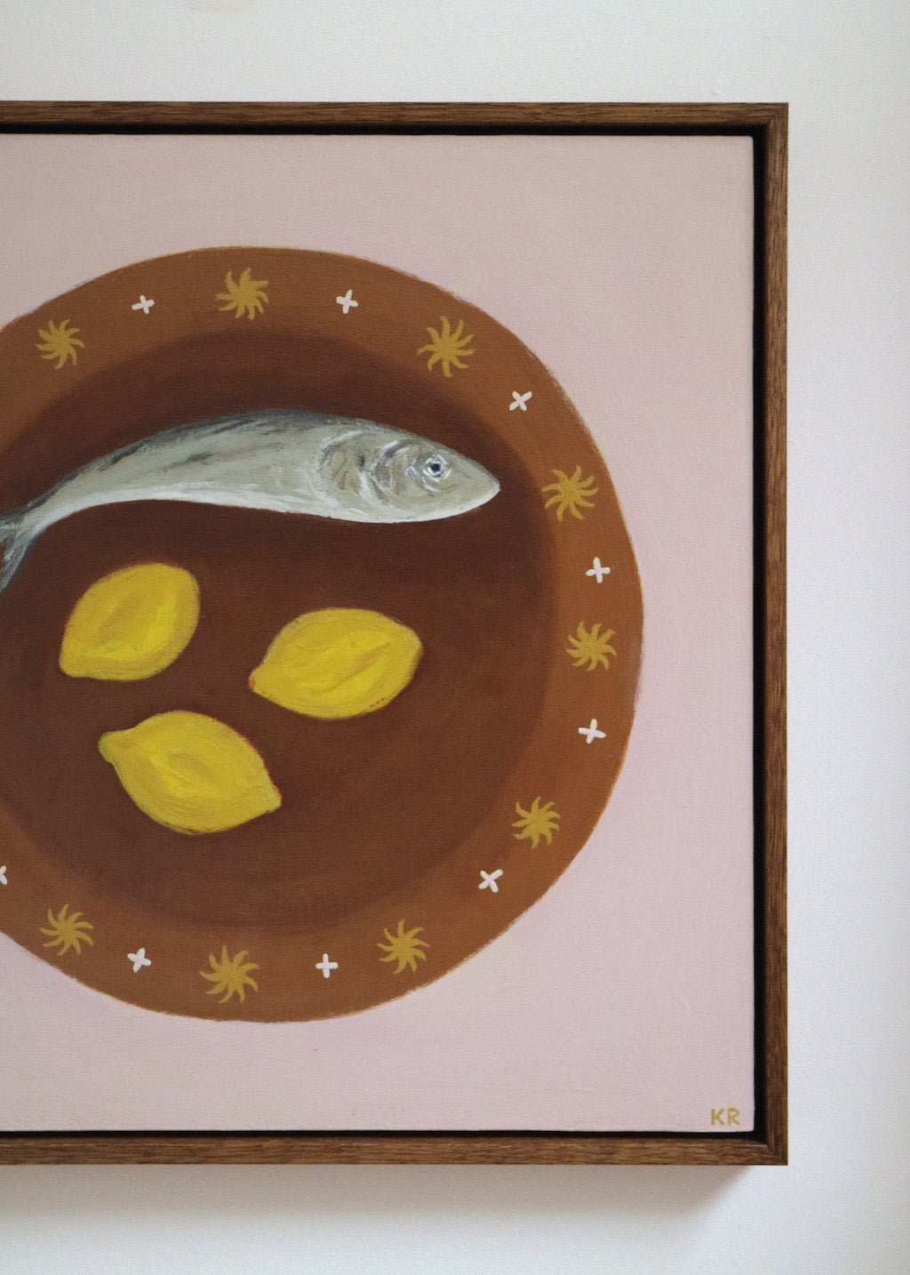 Brown Fish Plate - Katie Roberts - Beside The Wave