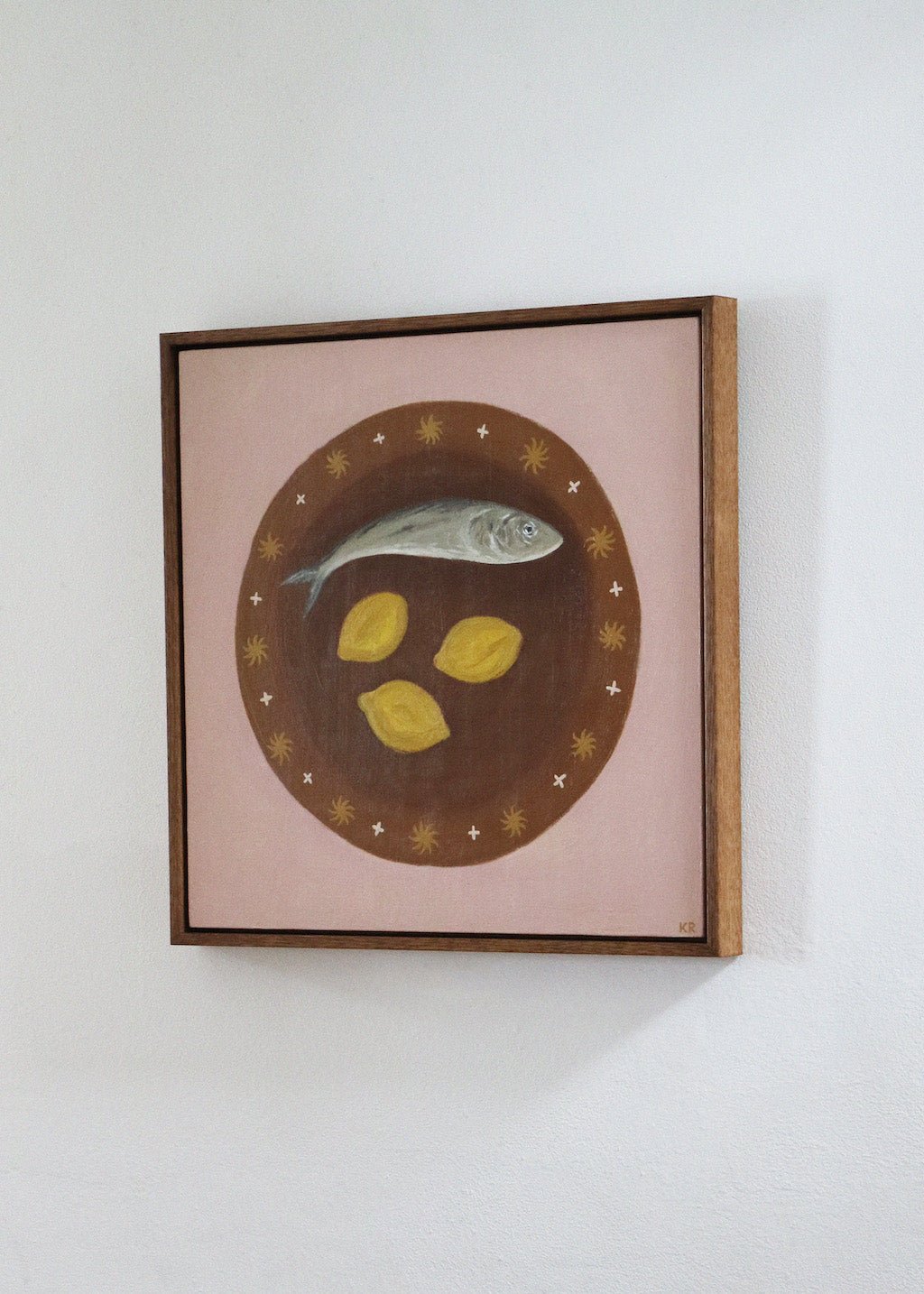 Brown Fish Plate - Katie Roberts - Beside The Wave