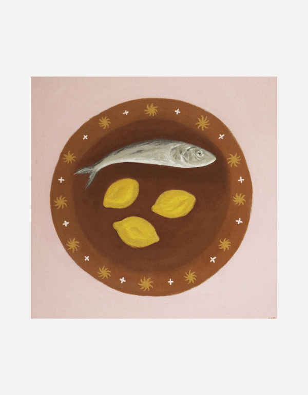 Brown Fish Plate - Katie Roberts - Beside The Wave