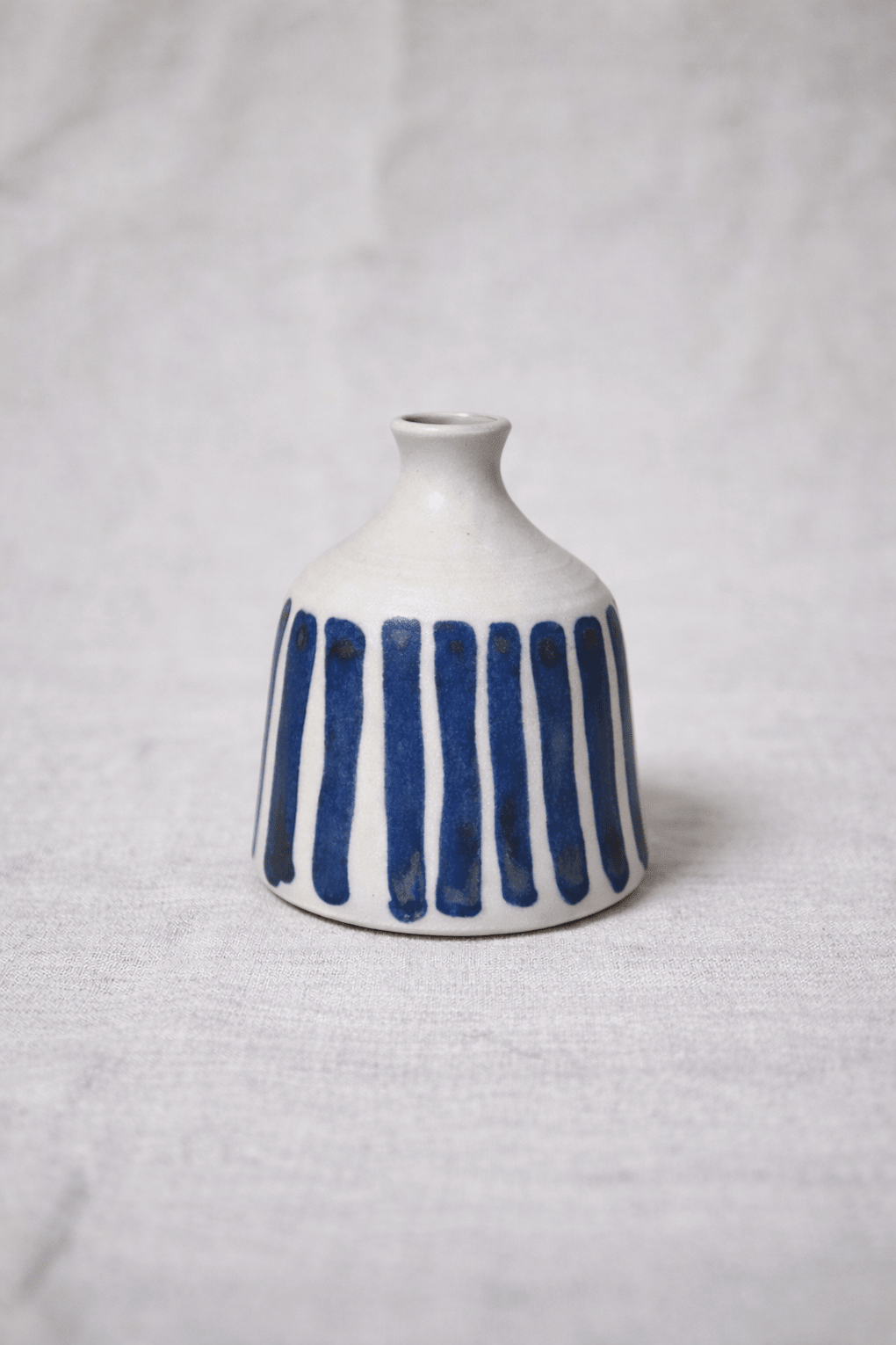 Budvase (cobalt stripe) - Emily Tapp - Beside The Wave