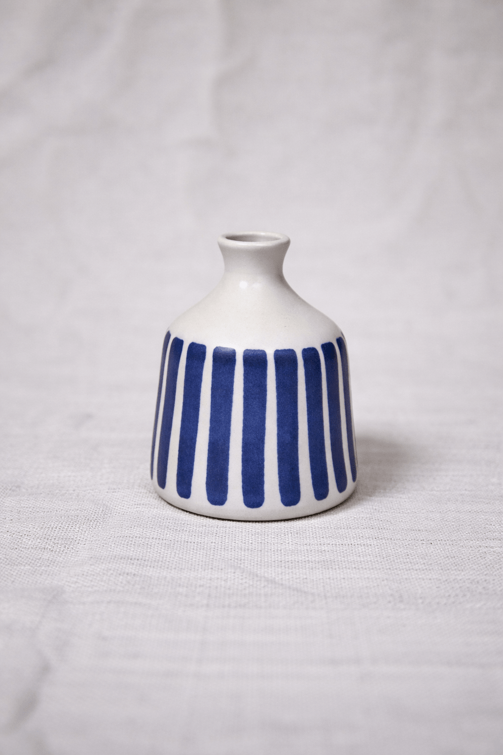 Budvase (cobalt stripe) - Emily Tapp - Beside The Wave