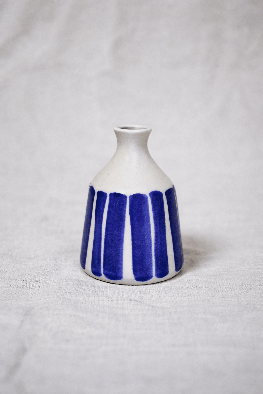 Budvase (cobalt stripe) - Emily Tapp - Beside The Wave
