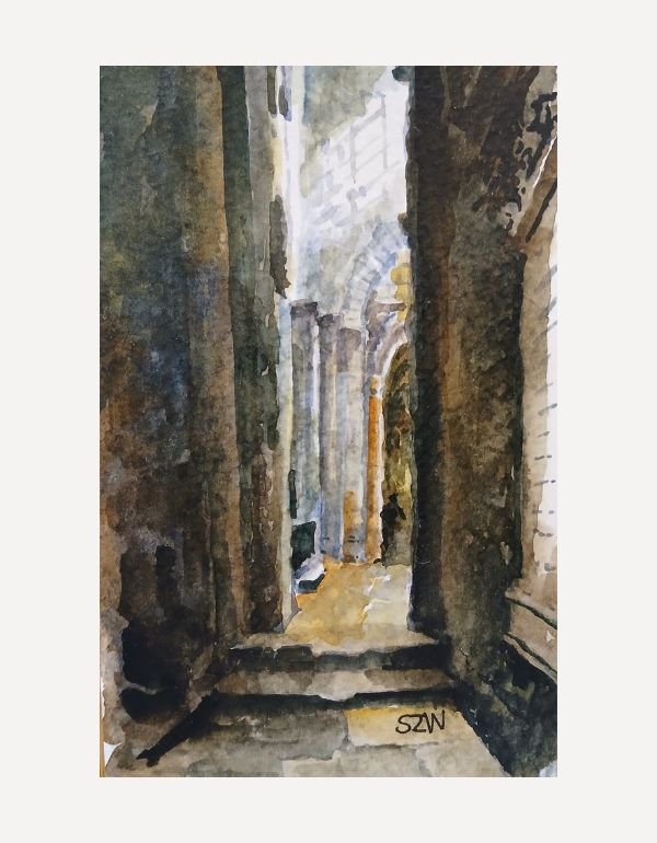 Church of St Trephine, Arles - Sarah Wimperis - Beside The Wave