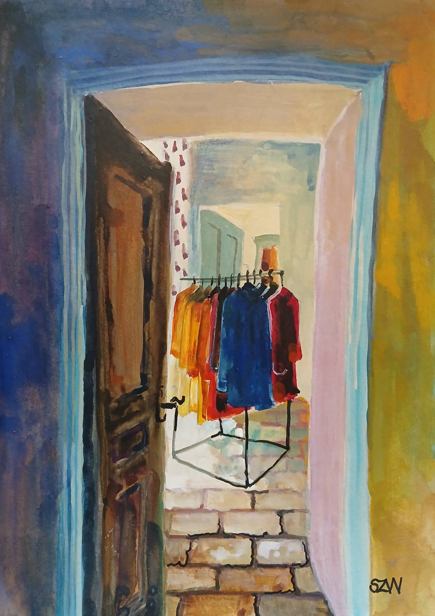 Clothes Rail - Sarah Wimperis - Beside The Wave