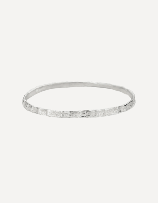 Cockle Fine Bangle Silver - Emily Nixon - Beside The Wave