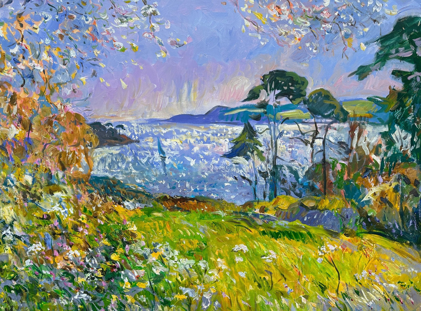 Colours of Spring, Helford River - Andrew Tozer - Beside The Wave