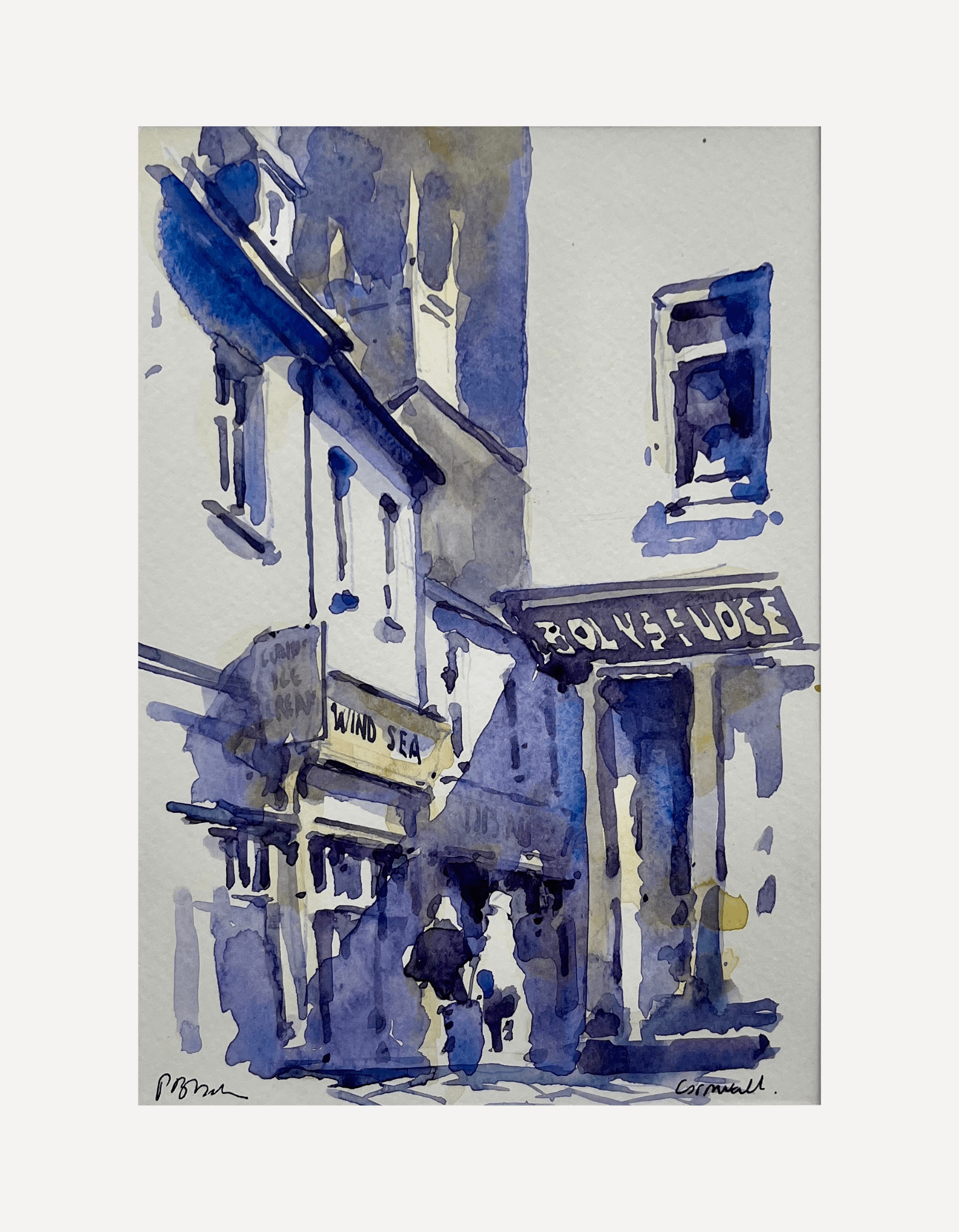 Cornish High St Evening - Beside The Wave - Beside The Wave