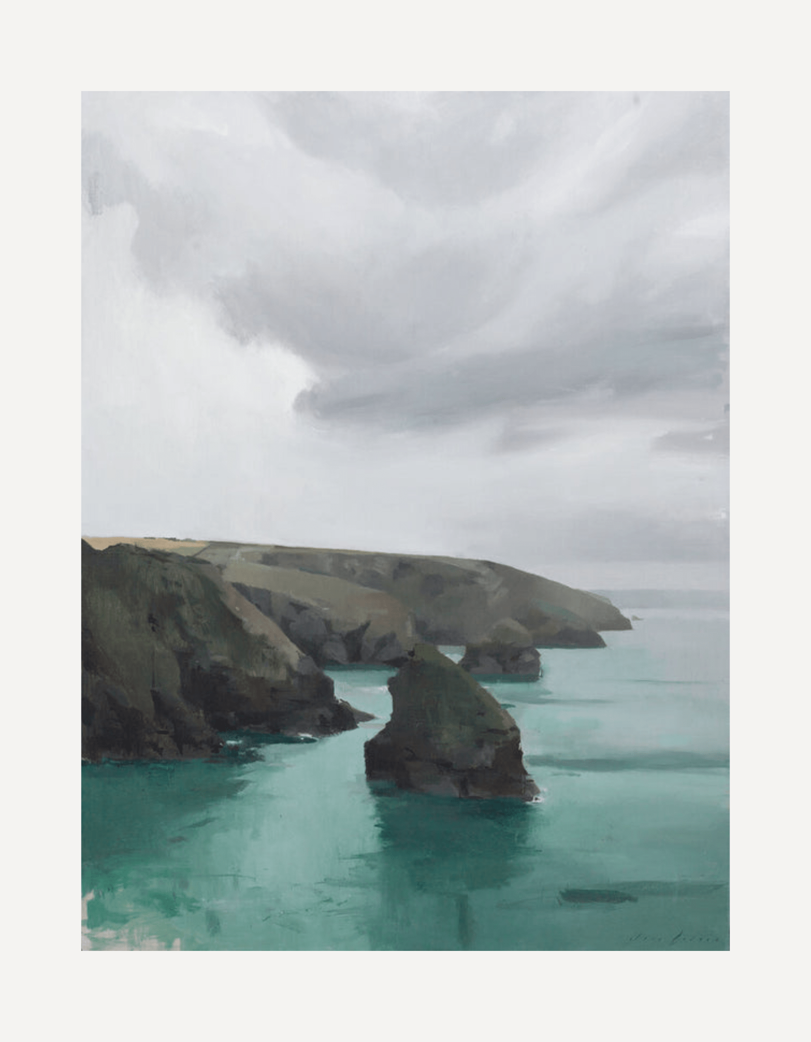 Cornwall Cliffs and Sky - Jon Doran - Beside The Wave