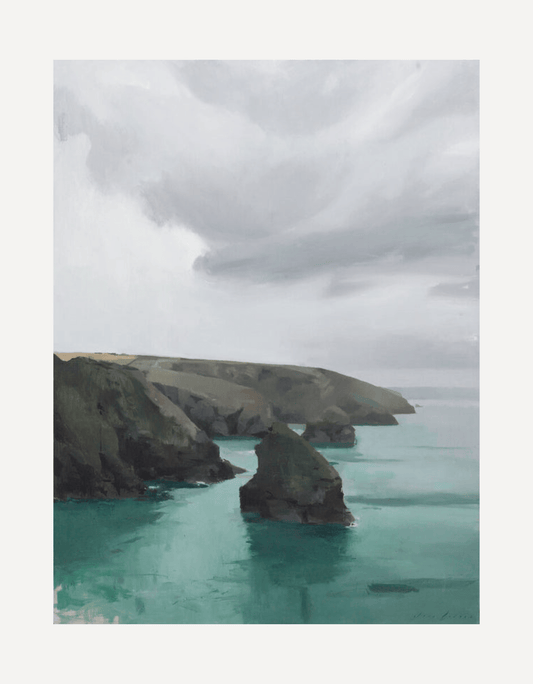 Cornwall Cliffs and Sky - Jon Doran - Beside The Wave