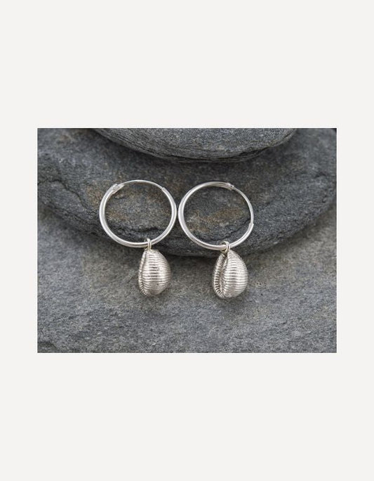 Cowrie Bay Hoop Earrings - Emily Nott - Bower - Beside The Wave