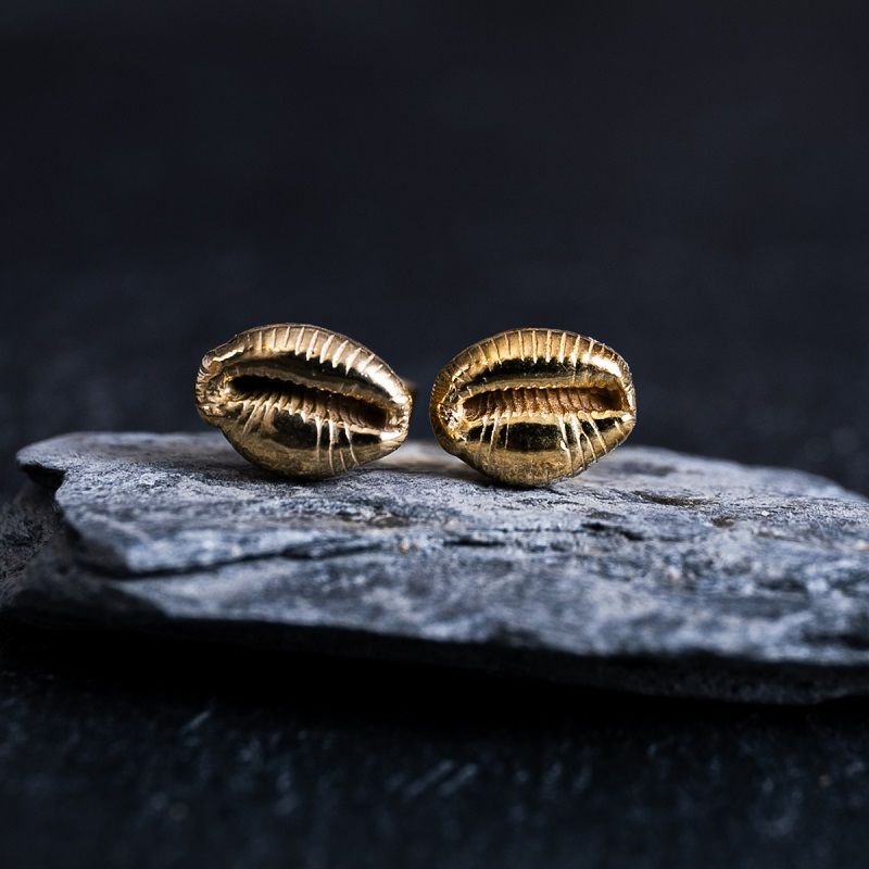 Cowrie Bay Stud Earrings - Emily Nott - Bower - Beside The Wave