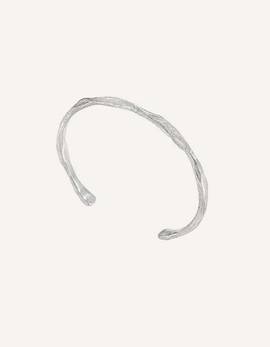 Craggy Cuff Silver - Emily Nixon - Beside The Wave