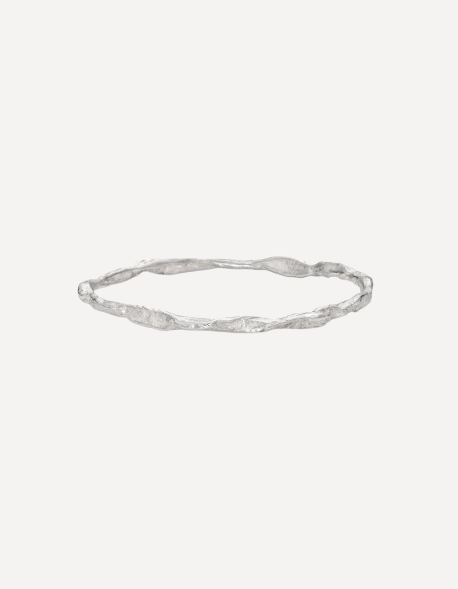 Craggy Silver Bangle - Emily Nixon - Beside The Wave