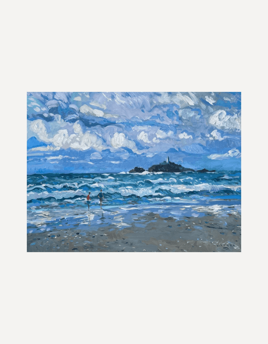 Crisp Breeze at Godrevy - Andrew Tozer - Beside The Wave