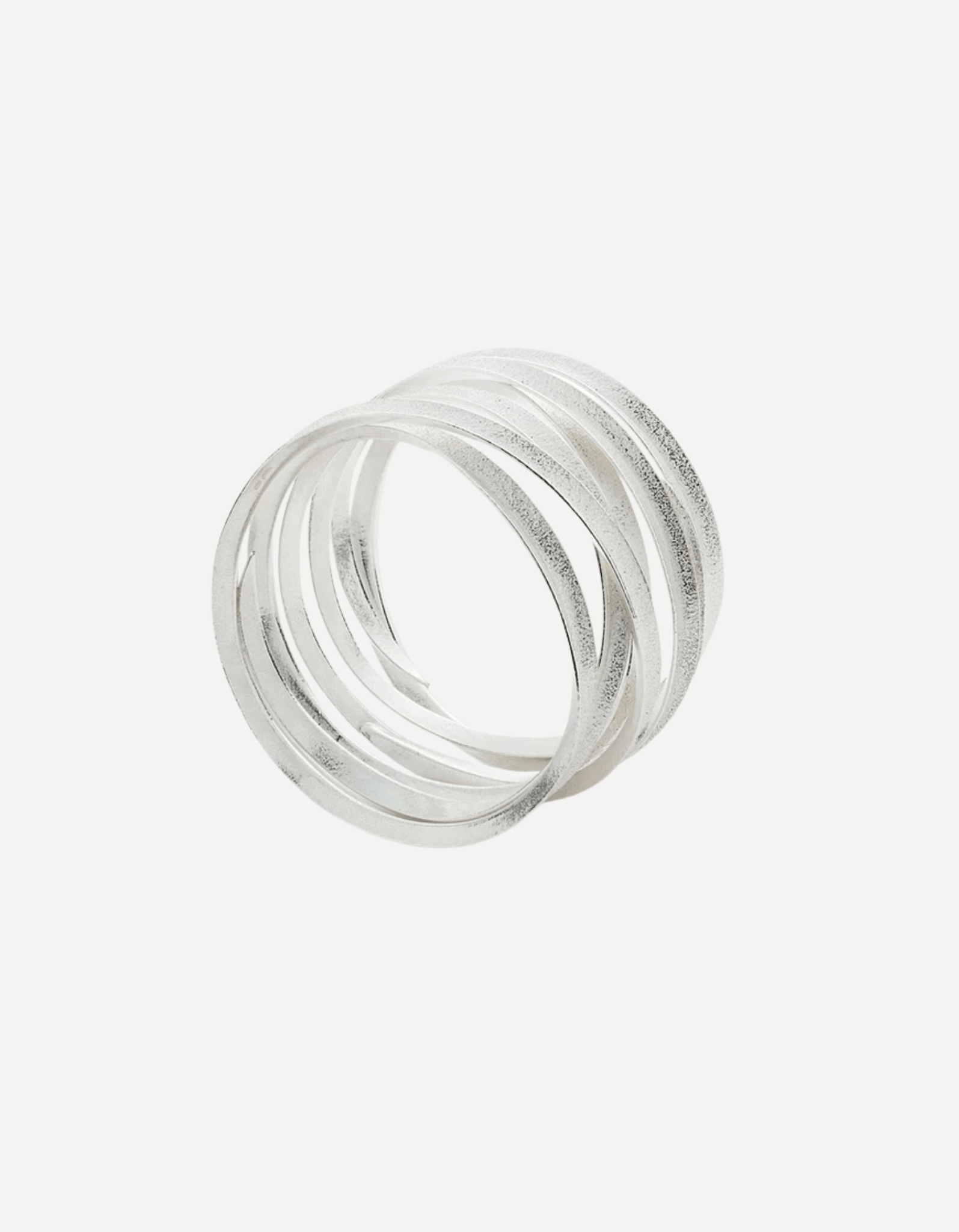 Curl Bangle 6X Silver - Stephanie Johnson - Beside The Wave