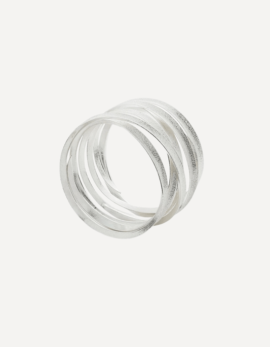 Curl Bangle 6X Silver - Stephanie Johnson - Beside The Wave