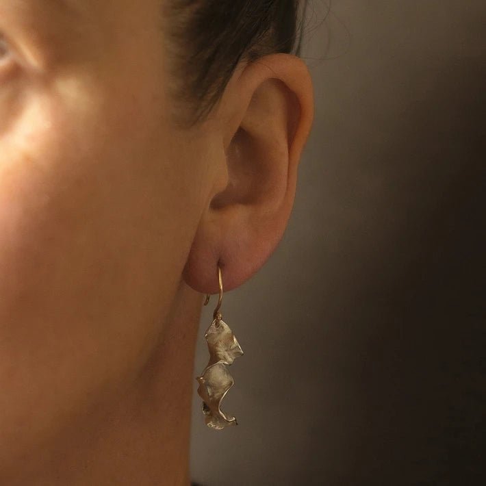 Curly Kelp Drop Earrings - Emily Nixon - Beside The Wave