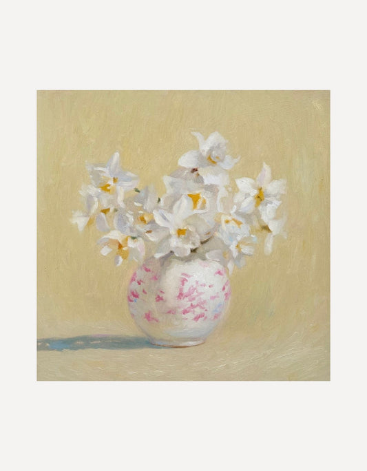 Daffodils in a Pink Pot-Johnty Robinson-Beside The Wave