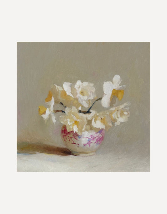 Daffodils in a Pink Pot - Johnty Robinson - Beside The Wave