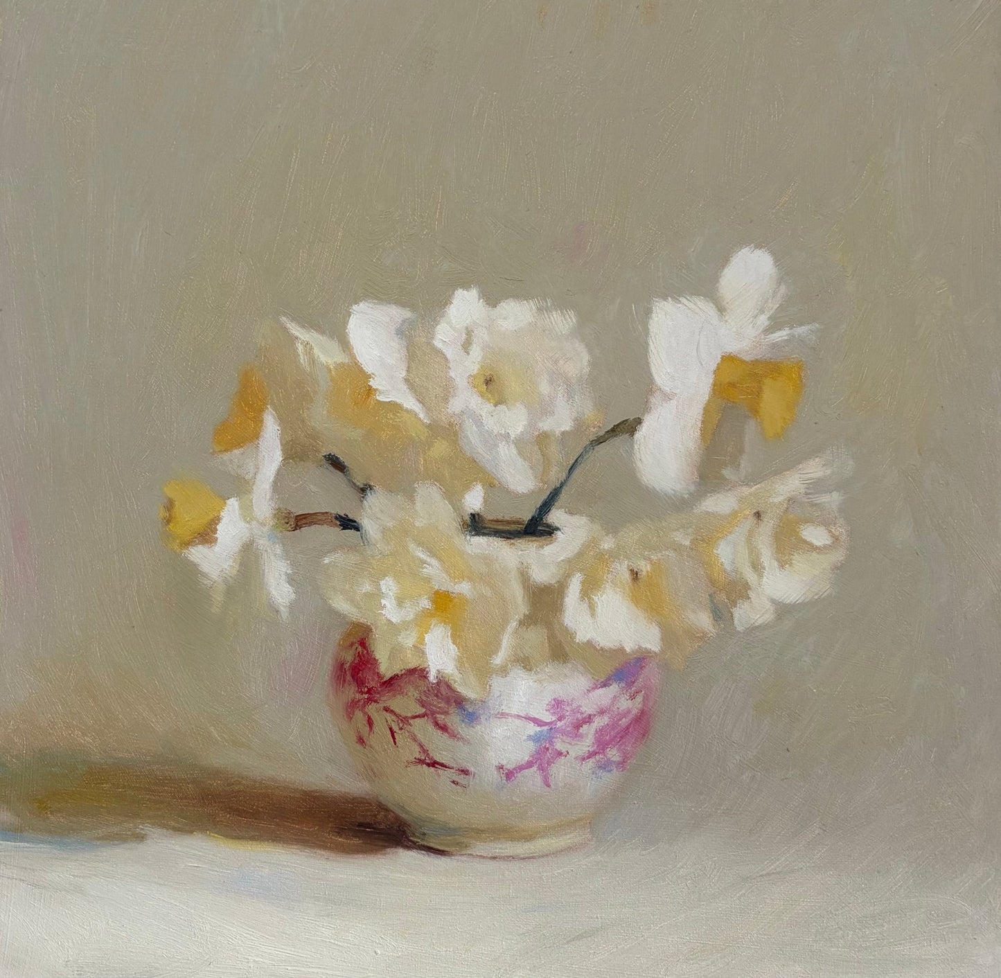 Daffodils in a Pink Pot - Johnty Robinson - Beside The Wave