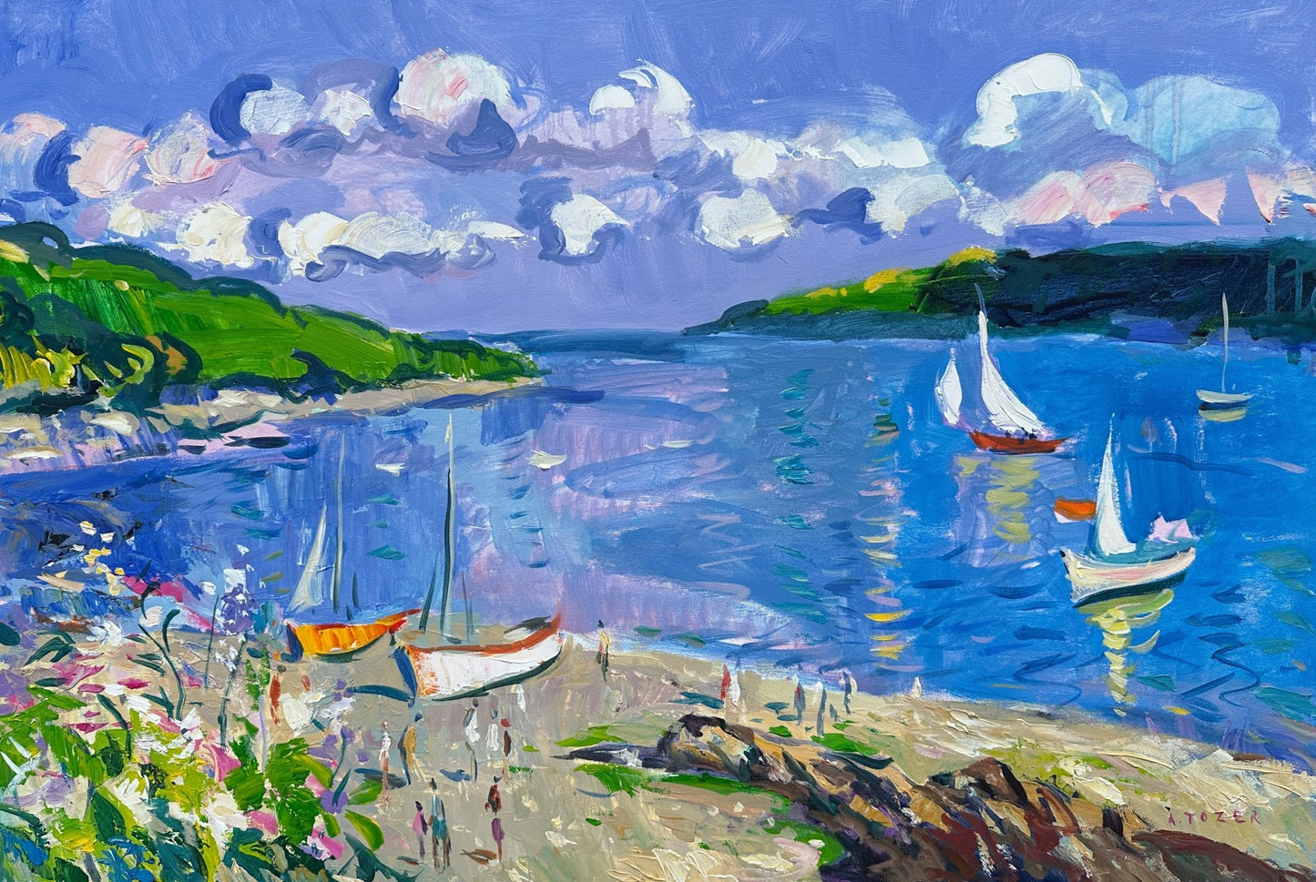 Deep Blue, Helford Passage - Andrew Tozer - Beside The Wave