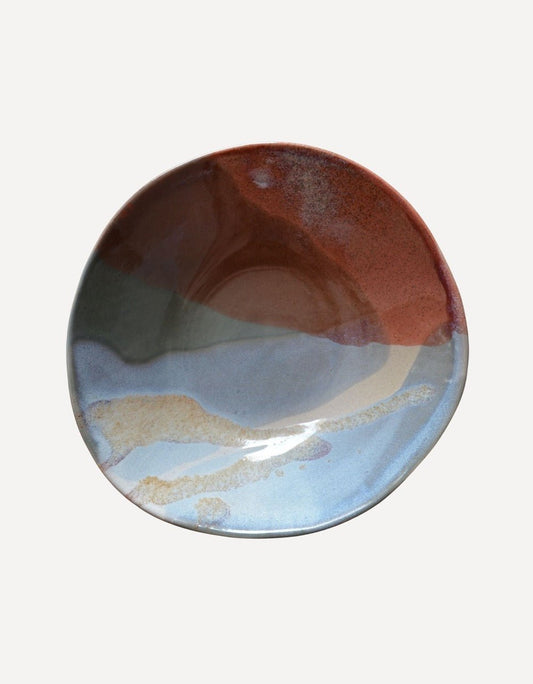 Deep Bowl (Red Blue)-Lucia Fraser-Beside The Wave