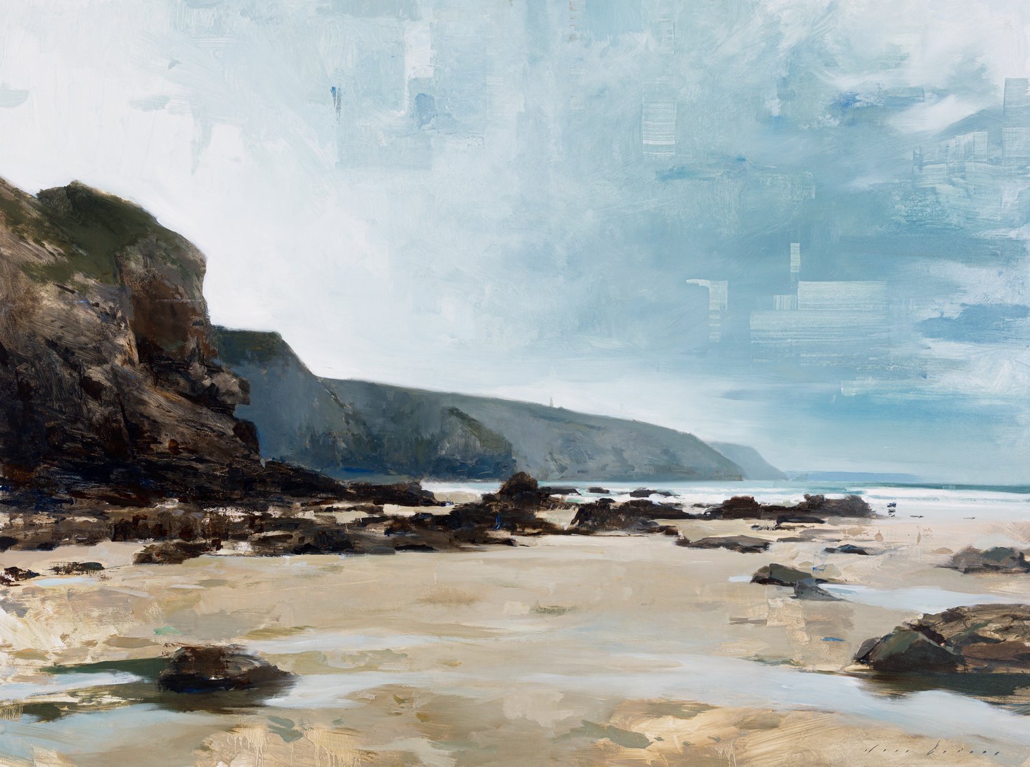 Distant Cliffs at Porthtowan - Jon Doran - Beside The Wave